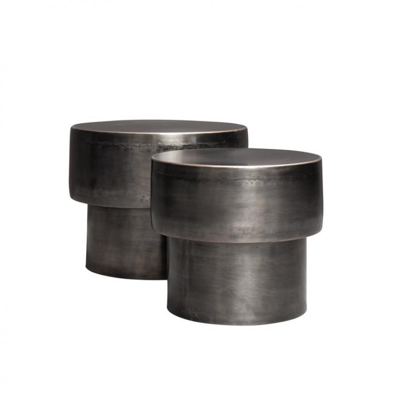 METAL SIDE TABLE EDGE DET OF 2 - CAFE, SIDE TABLES